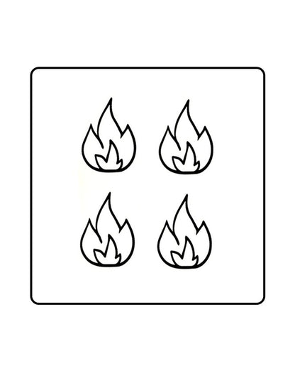 Flame Temporary Tattoo