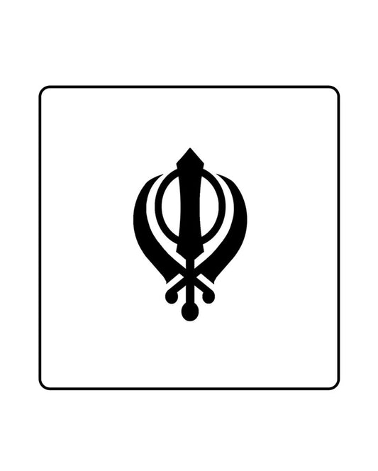 Khanda Sahib Temporary Tattoo