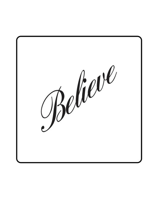 Believe Temporary Tattoo