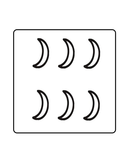 Crescent Moon Temporary Tattoo