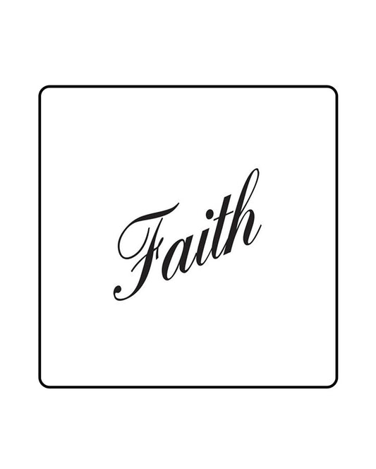 Faith Temporary Tattoo