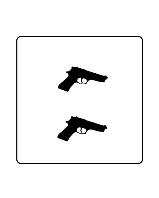 Pistol Heat Temporary Tattoo