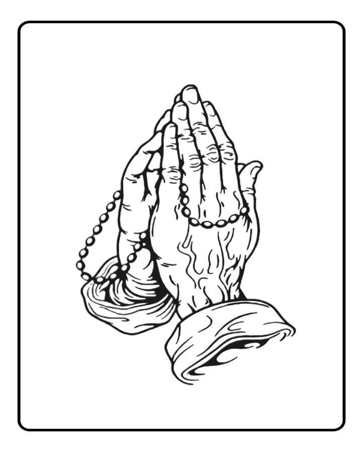 Praying Hands Semi Permanent Tattoo
