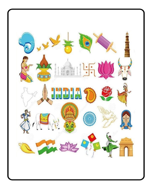 Incredible India Temporary Tattoo Bundle