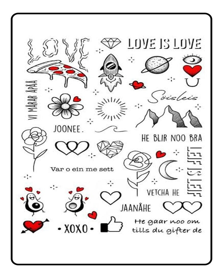 Eye <3 U Temporary Tattoo Bundle