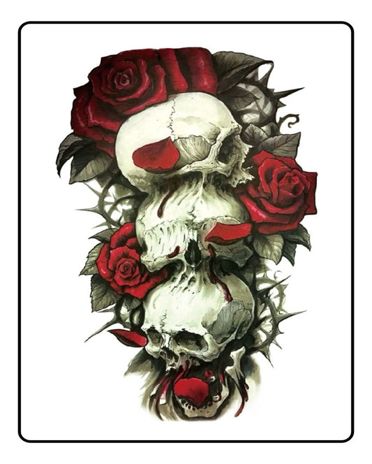 Scary Roses Temporary Tattoo