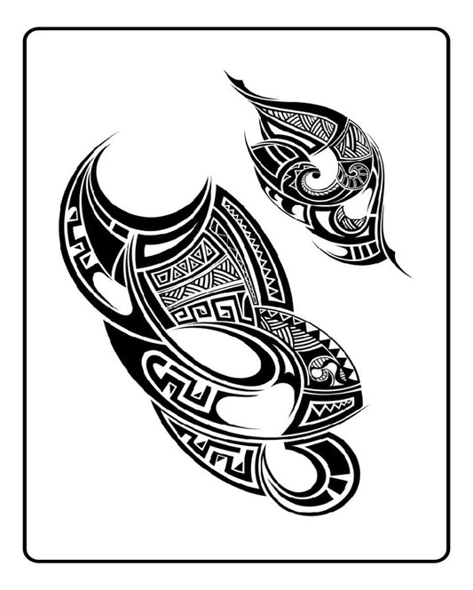 Tribal Arc Temporary Tattoo