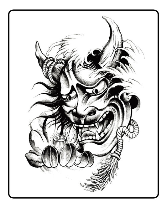 Oni Temporary Tattoo