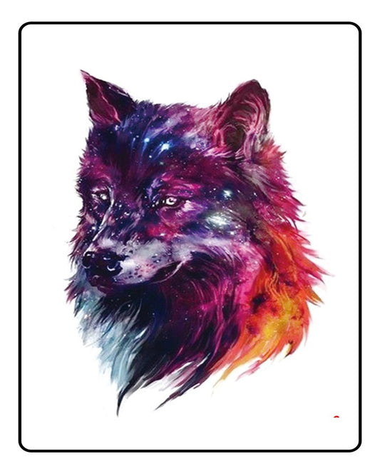 Glorious Wolf Temporary Tattoo