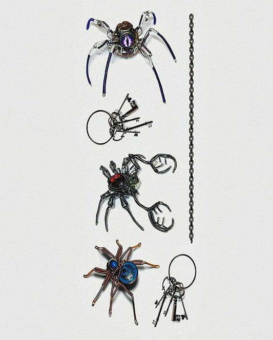 New 3D Spider Temporary Tattoo Bundle